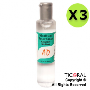 ACC.AD 013 MEDIUM RETARDADOR (GLAIZING) 120ML X 3 UNIDADES